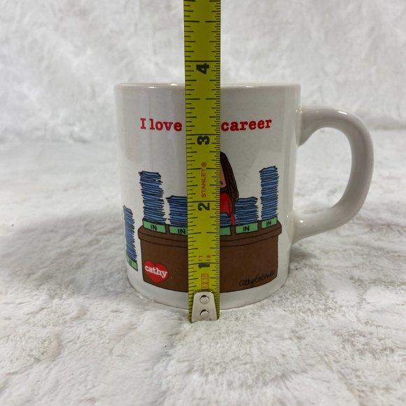 Vintage 1983 American Greetings Cathy Guisewite I Love My Career Mug - Picture 7 of 10